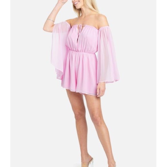Bebe Slit Sleeve Romper Size S - Picture 3 of 4